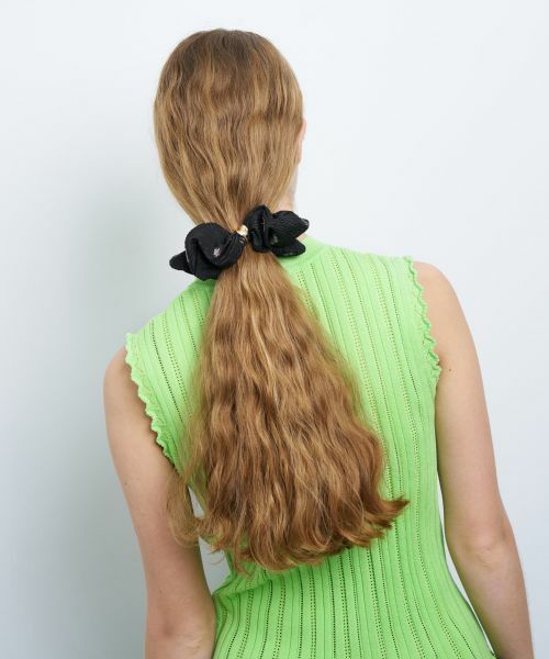 LANVIN en Bleu / ランバン オン ブルー その他小物 | fleuretteジャガードメタルパーツシュシュ | 詳細1