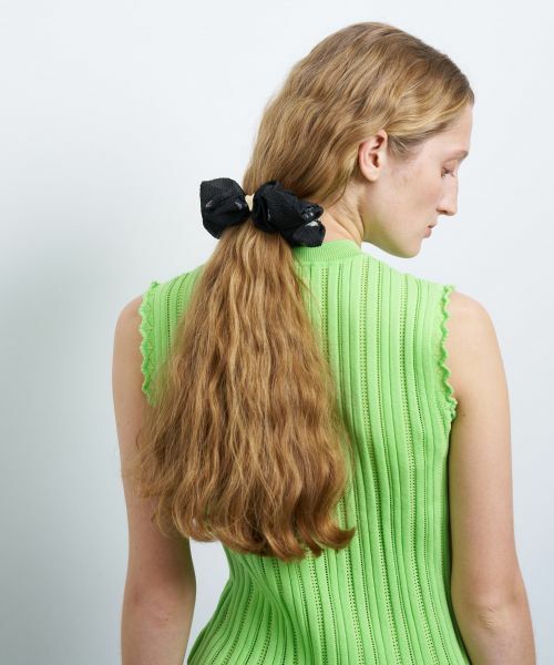 LANVIN en Bleu / ランバン オン ブルー その他小物 | fleuretteジャガードメタルパーツシュシュ | 詳細2