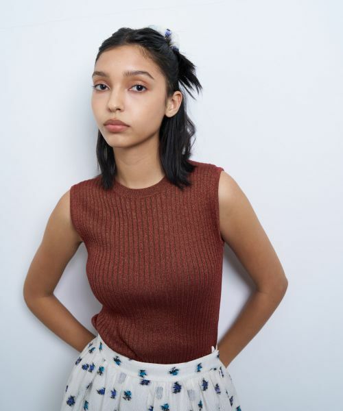 LANVIN en Bleu / ランバン オン ブルー その他小物 | fleuretteジャガードメタルパーツシュシュ | 詳細4