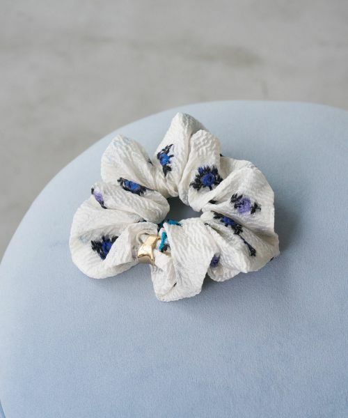 LANVIN en Bleu / ランバン オン ブルー その他小物 | fleuretteジャガードメタルパーツシュシュ | 詳細6