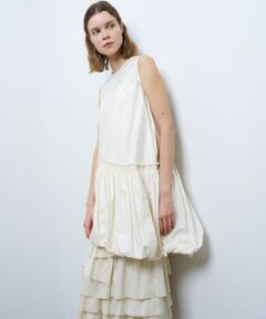 LANVIN en Bleu / ランバン オン ブルー ドレス | ライトタフタチュニックワンピース