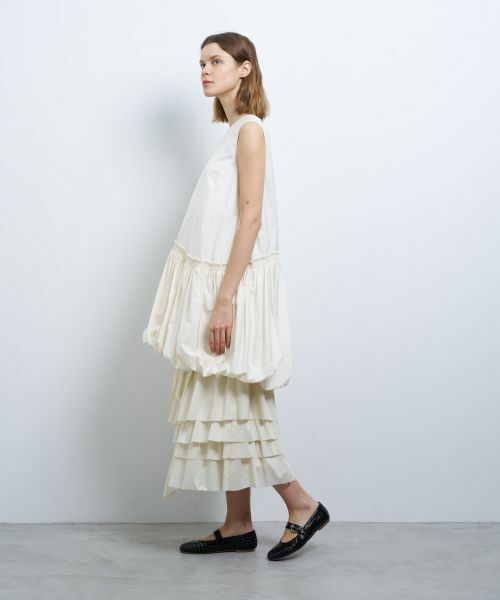 LANVIN en Bleu / ランバン オン ブルー ドレス | ライトタフタチュニックワンピース | 詳細11