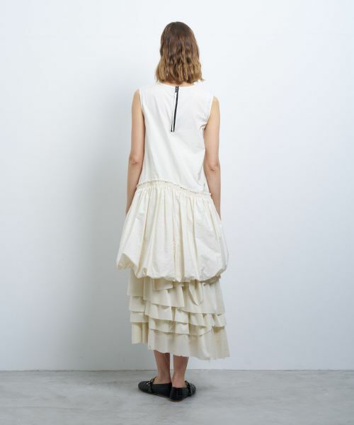 LANVIN en Bleu / ランバン オン ブルー ドレス | ライトタフタチュニックワンピース | 詳細12