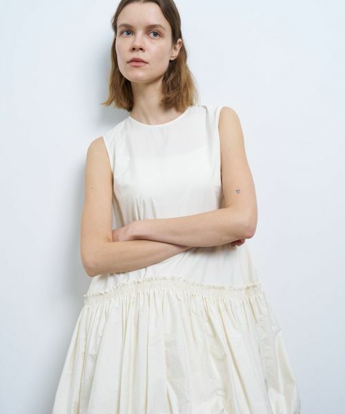 LANVIN en Bleu / ランバン オン ブルー ドレス | ライトタフタチュニックワンピース | 詳細13