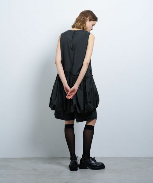 LANVIN en Bleu / ランバン オン ブルー ドレス | ライトタフタチュニックワンピース | 詳細18