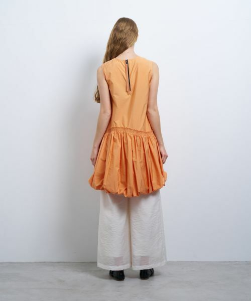 LANVIN en Bleu / ランバン オン ブルー ドレス | ライトタフタチュニックワンピース | 詳細4