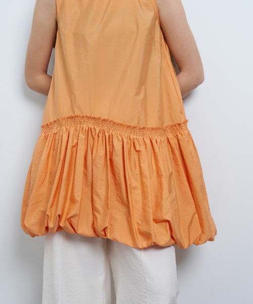 LANVIN en Bleu / ランバン オン ブルー ドレス | ライトタフタチュニックワンピース | 詳細9