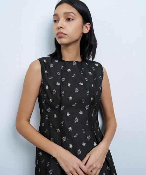 LANVIN en Bleu / ランバン オン ブルー ドレス | fleuretteジャガードワンピース | 詳細10