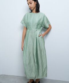 LANVIN en Bleu / ランバン オン ブルー ドレス | リネンカールマイヤーワンピース