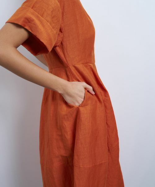 LANVIN en Bleu / ランバン オン ブルー ドレス | リネンカールマイヤーワンピース | 詳細12