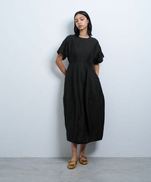 LANVIN en Bleu / ランバン オン ブルー ドレス | リネンカールマイヤーワンピース | 詳細14