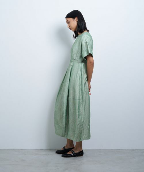 LANVIN en Bleu / ランバン オン ブルー ドレス | リネンカールマイヤーワンピース | 詳細2