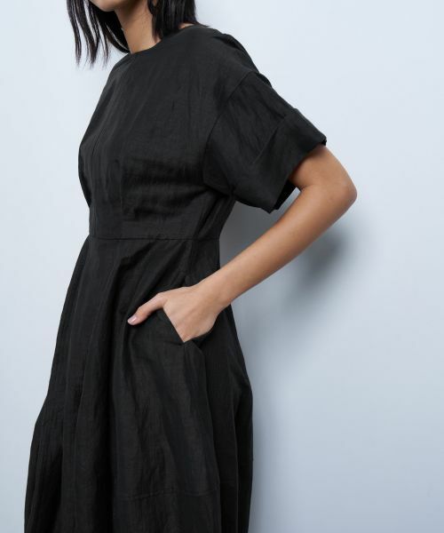 LANVIN en Bleu / ランバン オン ブルー ドレス | リネンカールマイヤーワンピース | 詳細20