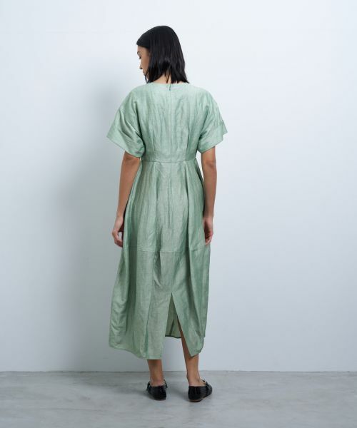 LANVIN en Bleu / ランバン オン ブルー ドレス | リネンカールマイヤーワンピース | 詳細3