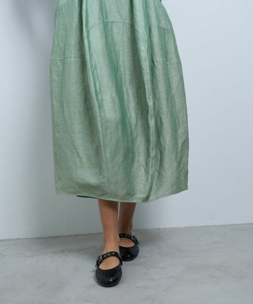 LANVIN en Bleu / ランバン オン ブルー ドレス | リネンカールマイヤーワンピース | 詳細7