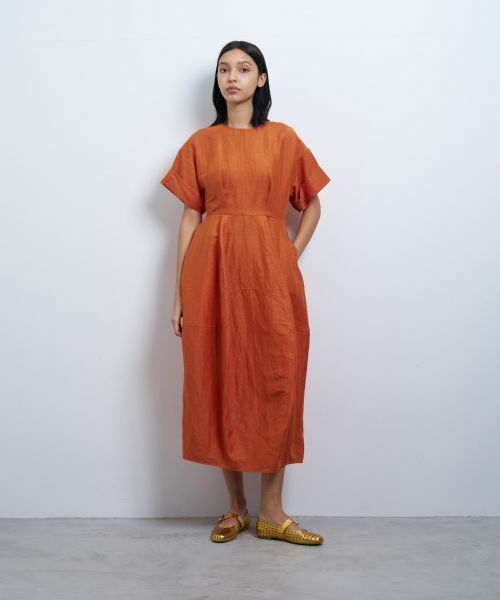 LANVIN en Bleu / ランバン オン ブルー ドレス | リネンカールマイヤーワンピース | 詳細8