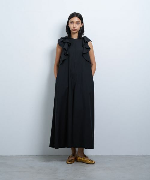 LANVIN en Bleu / ランバン オン ブルー ドレス | サマーウールフリルコンビネゾン | 詳細1