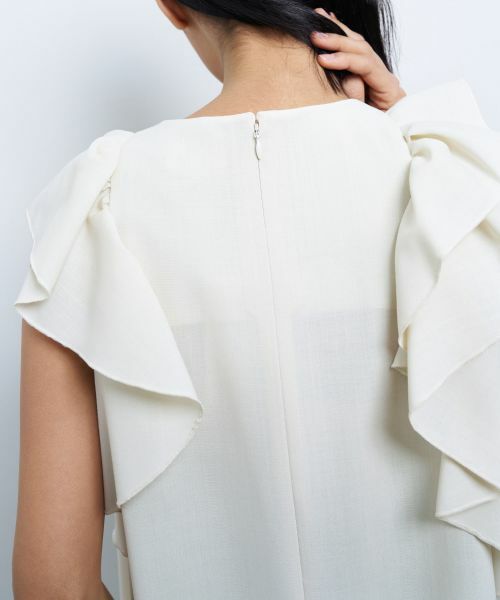 LANVIN en Bleu / ランバン オン ブルー ドレス | サマーウールフリルコンビネゾン | 詳細13