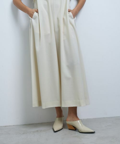 LANVIN en Bleu / ランバン オン ブルー ドレス | サマーウールフリルコンビネゾン | 詳細14