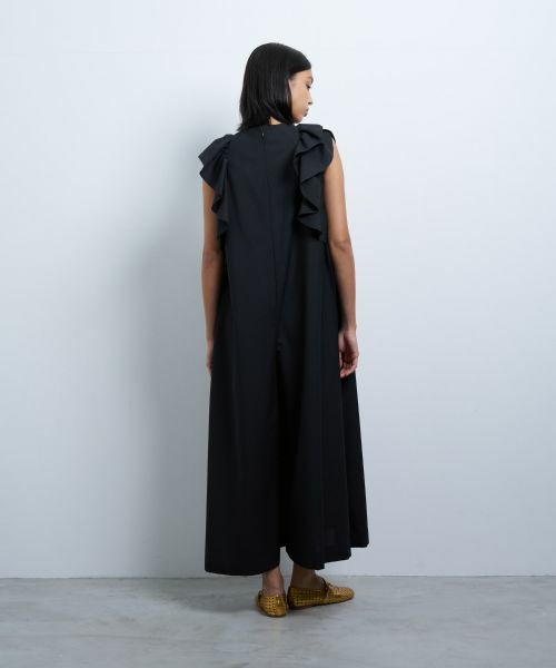 LANVIN en Bleu / ランバン オン ブルー ドレス | サマーウールフリルコンビネゾン | 詳細3