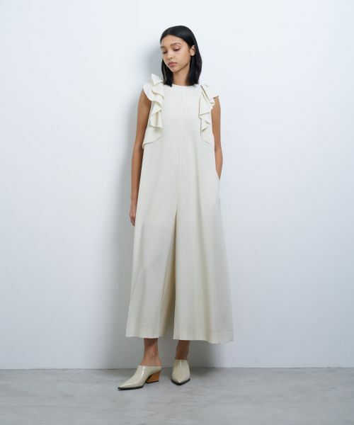 LANVIN en Bleu / ランバン オン ブルー ドレス | サマーウールフリルコンビネゾン | 詳細9