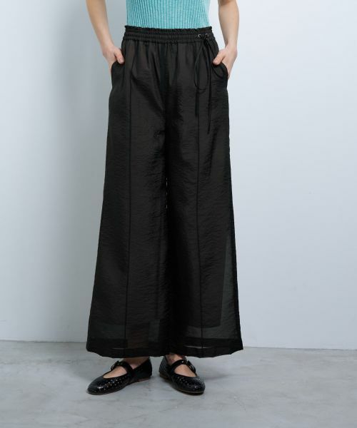 LANVIN en Bleu / ランバン オン ブルー その他パンツ | シアーオーガンジーレイヤードパンツ | 詳細13