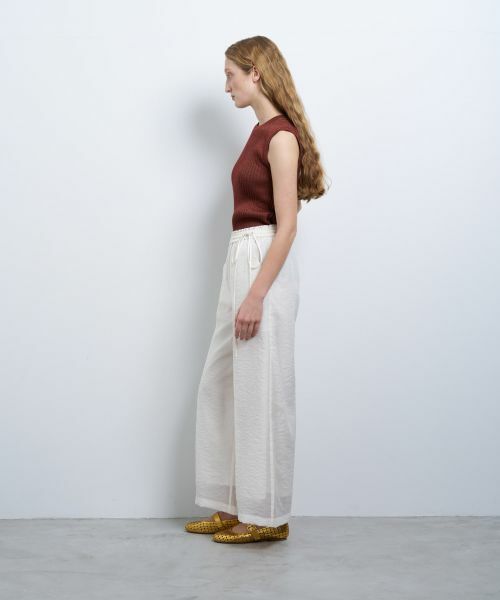 LANVIN en Bleu / ランバン オン ブルー その他パンツ | シアーオーガンジーレイヤードパンツ | 詳細2