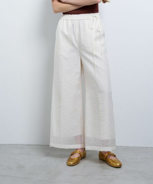 LANVIN en Bleu / ランバン オン ブルー その他パンツ | シアーオーガンジーレイヤードパンツ | 詳細4