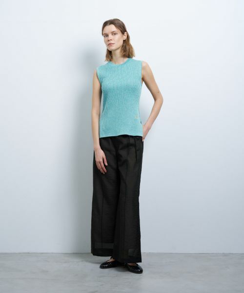 LANVIN en Bleu / ランバン オン ブルー その他パンツ | シアーオーガンジーレイヤードパンツ | 詳細9