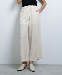 LANVIN en Bleu / ランバン オン ブルー その他パンツ | ドライポリエステルゴムワイドパンツ