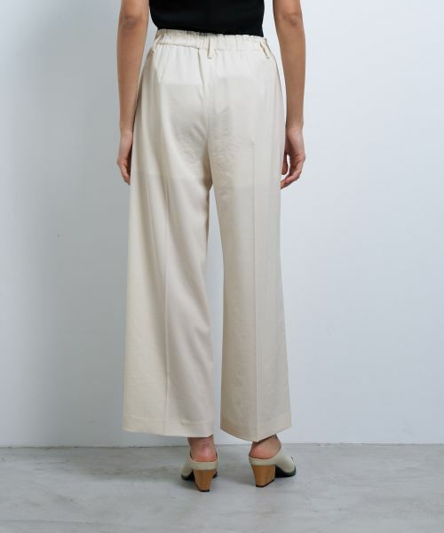 LANVIN en Bleu / ランバン オン ブルー その他パンツ | ドライポリエステルゴムワイドパンツ | 詳細6