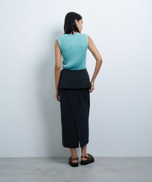 LANVIN en Bleu / ランバン オン ブルー ロング・マキシ丈スカート | トリクシオンラップスカート | 詳細10