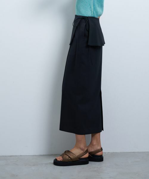 LANVIN en Bleu / ランバン オン ブルー ロング・マキシ丈スカート | トリクシオンラップスカート | 詳細11