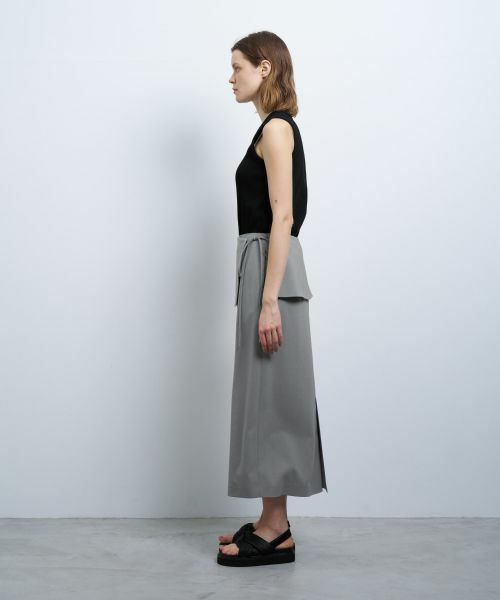 LANVIN en Bleu / ランバン オン ブルー ロング・マキシ丈スカート | トリクシオンラップスカート | 詳細2