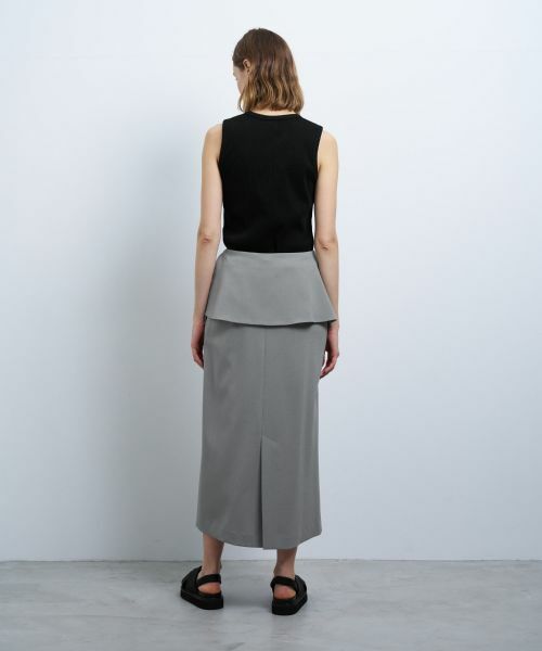 LANVIN en Bleu / ランバン オン ブルー ロング・マキシ丈スカート | トリクシオンラップスカート | 詳細3