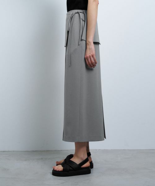 LANVIN en Bleu / ランバン オン ブルー ロング・マキシ丈スカート | トリクシオンラップスカート | 詳細4