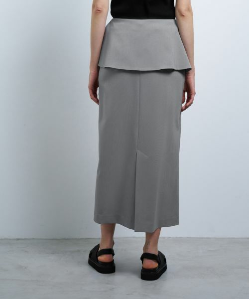 LANVIN en Bleu / ランバン オン ブルー ロング・マキシ丈スカート | トリクシオンラップスカート | 詳細5