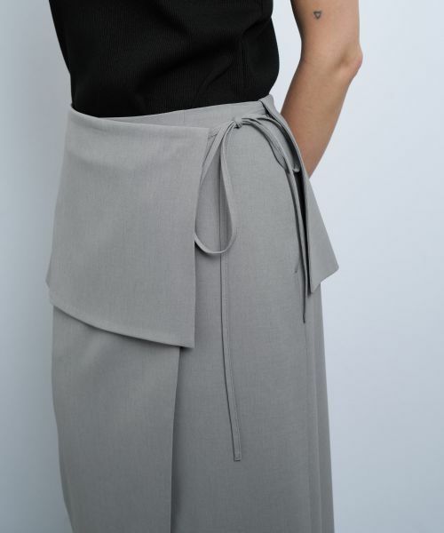 LANVIN en Bleu / ランバン オン ブルー ロング・マキシ丈スカート | トリクシオンラップスカート | 詳細6