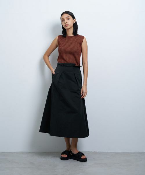 LANVIN en Bleu / ランバン オン ブルー ロング・マキシ丈スカート | メモリークロスタックスカート | 詳細10