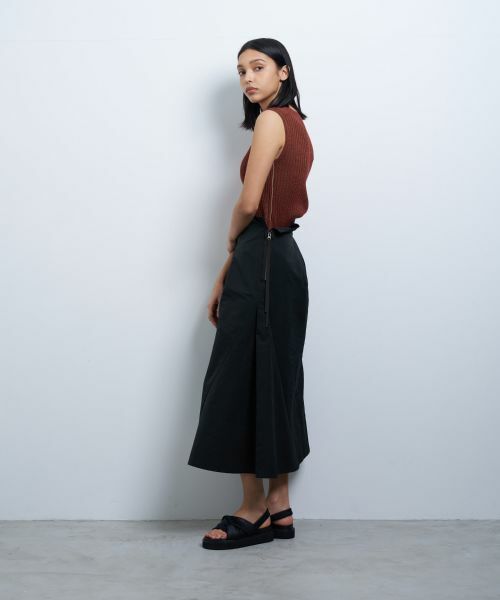 LANVIN en Bleu / ランバン オン ブルー ロング・マキシ丈スカート | メモリークロスタックスカート | 詳細11