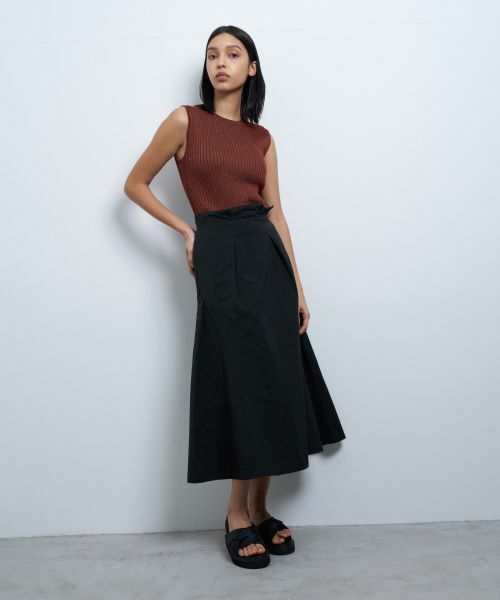 LANVIN en Bleu / ランバン オン ブルー ロング・マキシ丈スカート | メモリークロスタックスカート | 詳細13