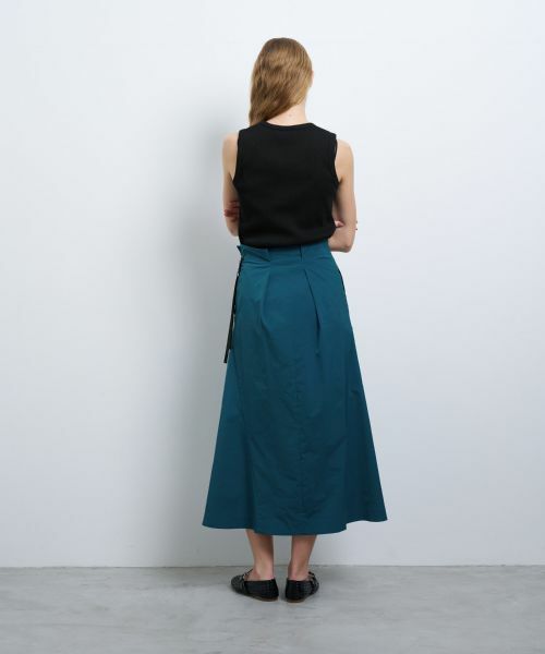 LANVIN en Bleu / ランバン オン ブルー ロング・マキシ丈スカート | メモリークロスタックスカート | 詳細3