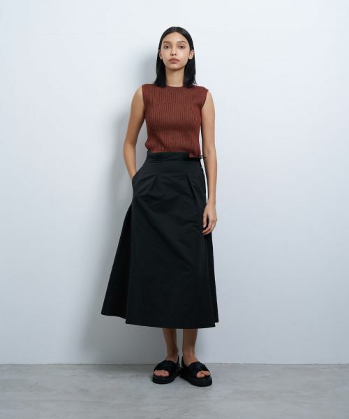 LANVIN en Bleu / ランバン オン ブルー ロング・マキシ丈スカート | メモリークロスタックスカート | 詳細9