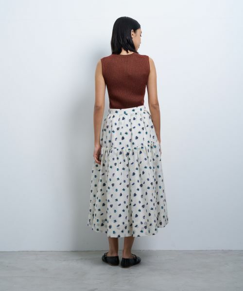 LANVIN en Bleu / ランバン オン ブルー ロング・マキシ丈スカート | fleuretteジャガードスカート | 詳細3