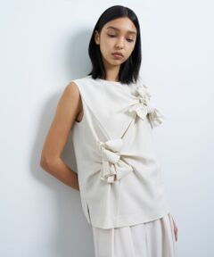 LANVIN en Bleu / ランバン オン ブルー シャツ・ブラウス | サマーウールノットリボンブラウス