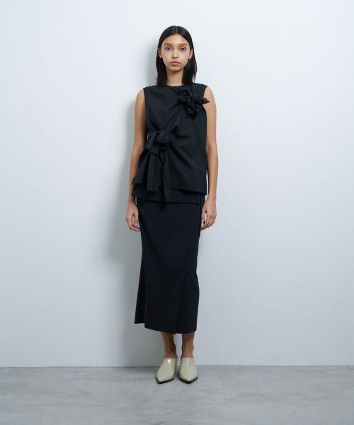 LANVIN en Bleu / ランバン オン ブルー シャツ・ブラウス | サマーウールノットリボンブラウス | 詳細1