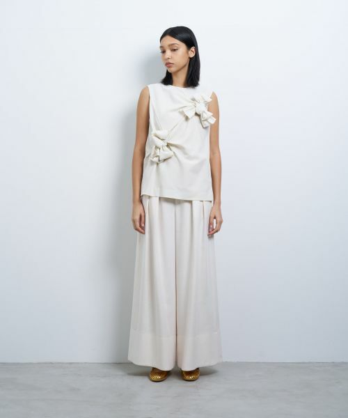 LANVIN en Bleu / ランバン オン ブルー シャツ・ブラウス | サマーウールノットリボンブラウス | 詳細9