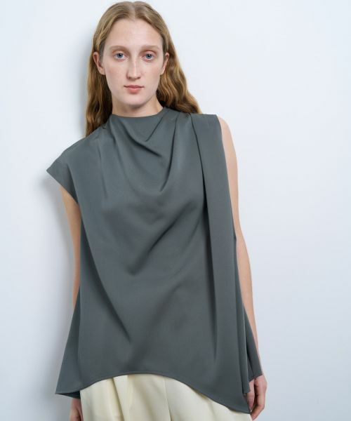 LANVIN en Bleu / ランバン オン ブルー シャツ・ブラウス | アシンメトリアセツイルブラウス | 詳細11