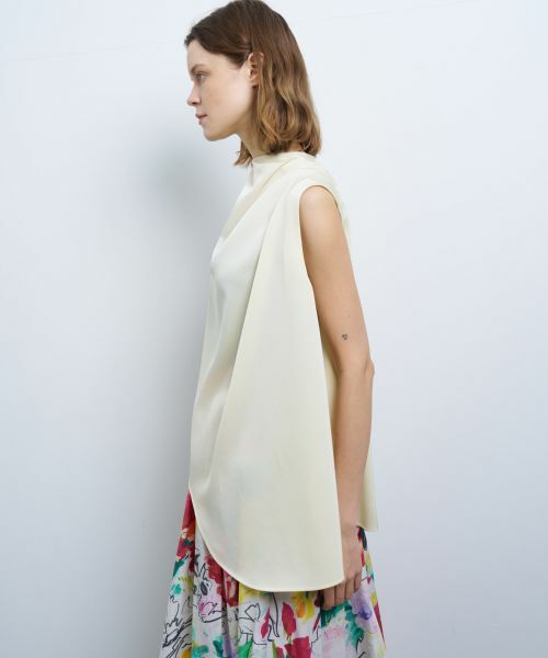 LANVIN en Bleu / ランバン オン ブルー シャツ・ブラウス | アシンメトリアセツイルブラウス | 詳細5