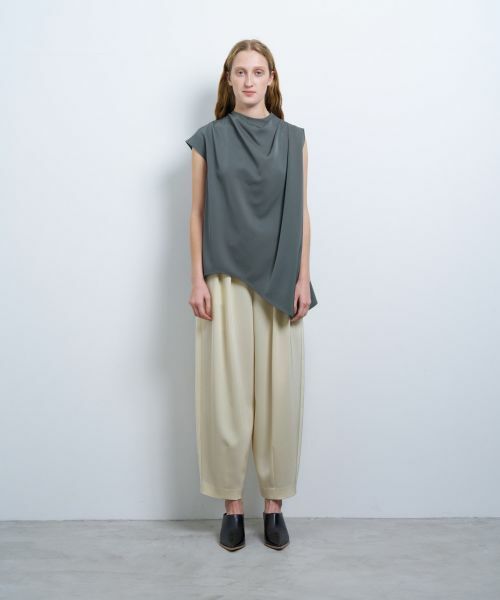 LANVIN en Bleu / ランバン オン ブルー シャツ・ブラウス | アシンメトリアセツイルブラウス | 詳細8